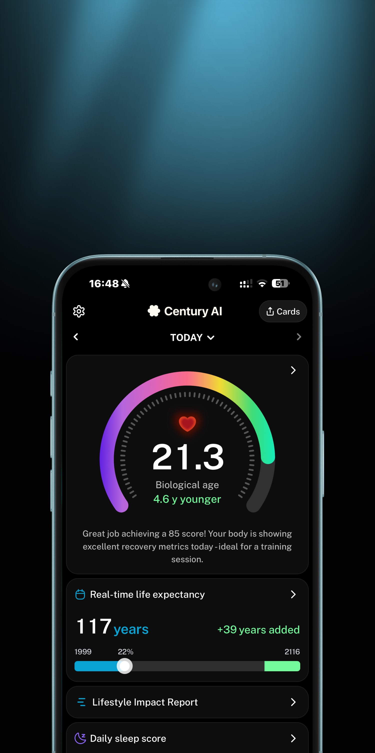 Track your body's true biological age.